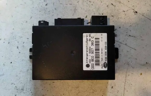 Audi A4 S4 B7 8E 8H Tow bar trailer control unit/module 8E0907383C