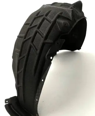 Rear arch fender liner splash guards