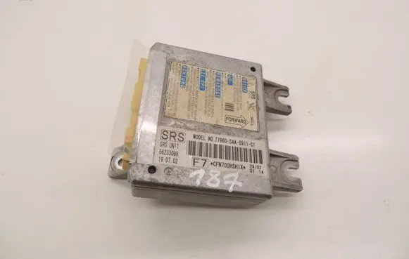 Honda Jazz Airbag control unit/module 77960SAAG911C1 56233098 D187
