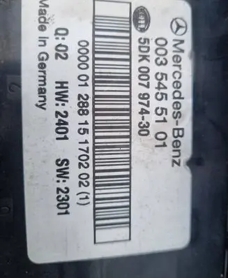 Mercedes-Benz E W211 Comfort/convenience module 0035455101 5DK00797430