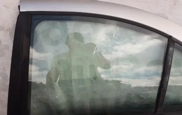 Rear door window glass