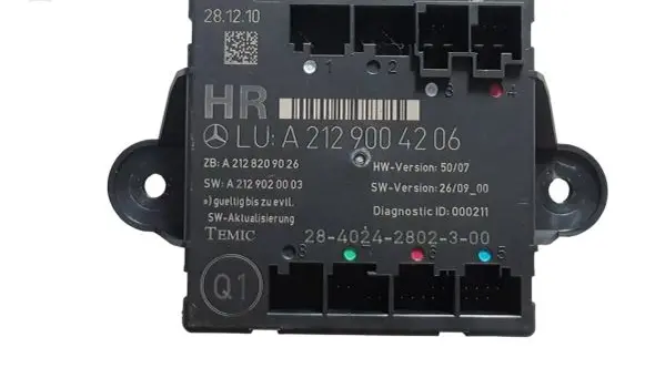 Mercedes-Benz E W212 Door control unit/module A2129004206