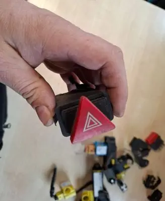 Audi A3 S3 8L Hazard light switch 8L0941509B