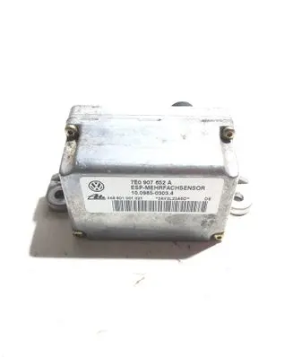 Volkswagen Touareg I ESP acceleration yaw rate sensor 7E0907652A 10098503034 448801001021