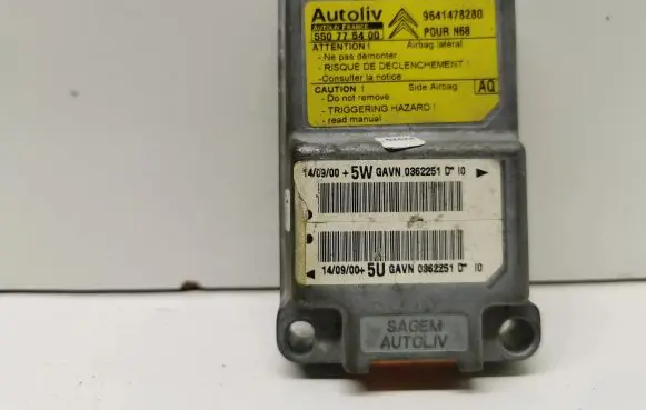 Citroen Xsara Picasso Airbag control unit/module 9641478280
