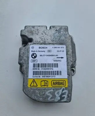 BMW X3 E83 Airbag control unit/module 3424581 31342458101Q 0285001870