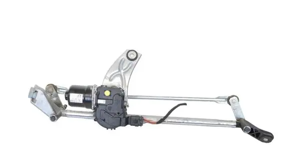 Front wiper linkage and motor