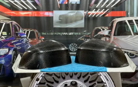 Plastic wing mirror trim cover