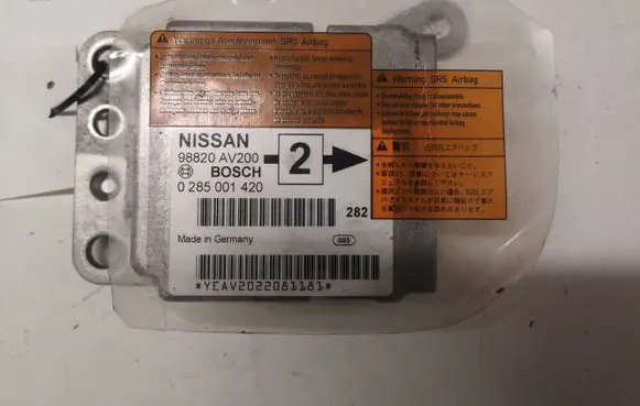 Nissan Primera Airbag control unit/module 98820AV200 0285001420