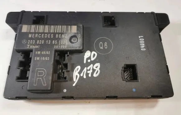 Mercedes-Benz C W203 Door control unit/module 2038201285 351320