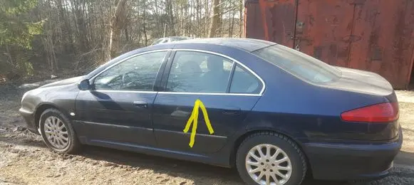 Peugeot 607 Rear door window glass TRIPLEX LAMINATED