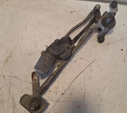 Front wiper linkage and motor