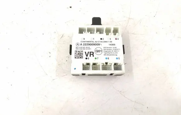 Mercedes-Benz S W222 Door control unit/module 2229009009 A2229009009
