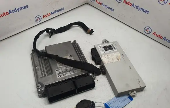 BMW 5 E60 E61 Engine ECU kit and lock set 7794650 13617794650 61356943854