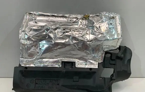 Heat shield in engine bay