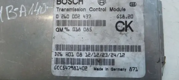 Mercedes-Benz A W168 Engine control unit/module 0260002437 GM96018085