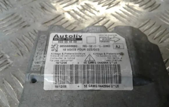 Peugeot 407 Airbag control unit/module 603554600 9655880880