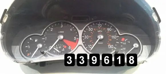 Peugeot 206 Speedometer (instrument cluster) 9645847580