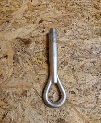 Towing hook eye
