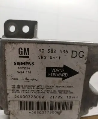 Opel Zafira A Airbag control unit/module 90582536 1923594 DGS0037800W