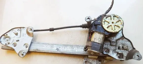 Sliding door window regulator with motor