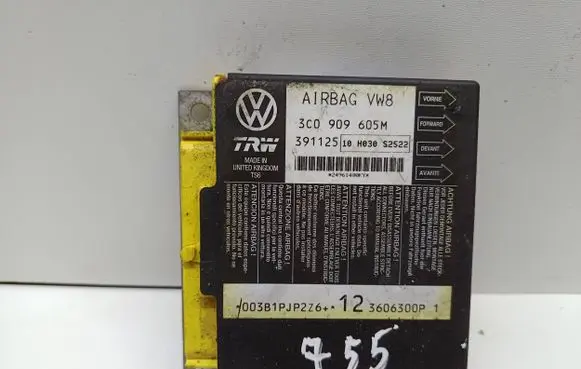 Volkswagen PASSAT B6 Airbag control unit/module 3C0909605M 10H02002522 391125