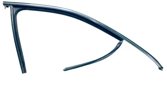 Porsche Cayenne (92A) Rubber seal front door window/glass 95853143202 95855998600