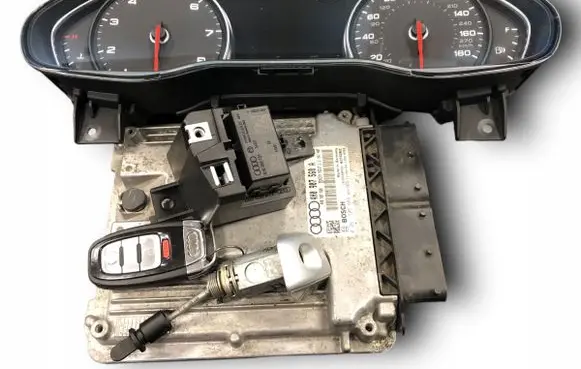 Audi A8 S8 D4 4H Engine ECU kit and lock set 4H1837167A