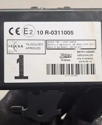 Toyota Yaris Other control units/modules R0311005 897410D080