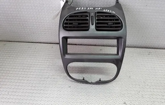 Peugeot 206 Dash center air vent grill 9643007477
