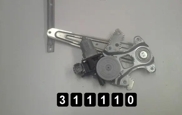 Front door window regulator with motor