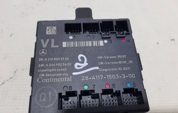 Mercedes-Benz C W204 Door control unit/module 2049001206VVF A2049001206