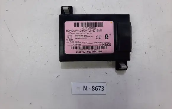 Honda Accord Bluetooth control unit module 39770TL0G010M1