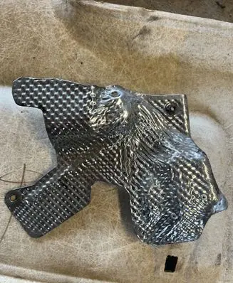 Heat shield in engine bay