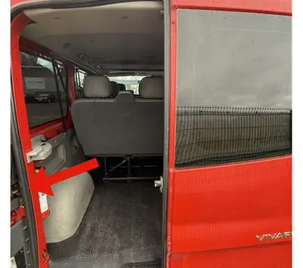 Opel Vivaro Loading door check strap stopper 69255