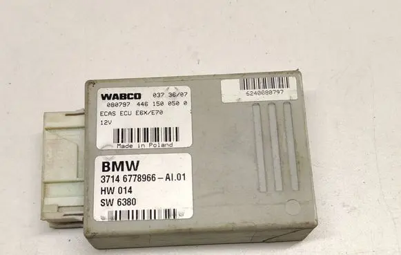 BMW X5 E70 Air suspension control unit module (rear) 6778966 37146778966 4461500500