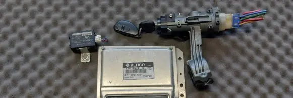 Hyundai Getz Engine ECU kit and lock set 3910626455 TFH6M40 9030930712F