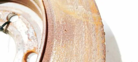 Mercedes-Benz B W245 Rear brake disc neventiliuojamas