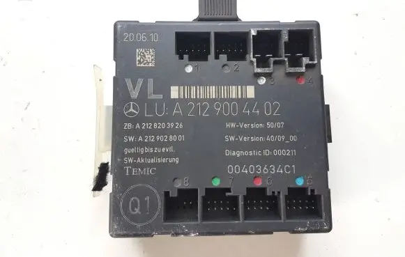 Mercedes-Benz C W204 Door control unit/module A2129004402