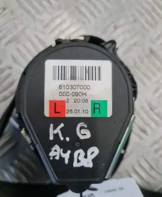 Audi A4 S4 B8 8K Rear seatbelt