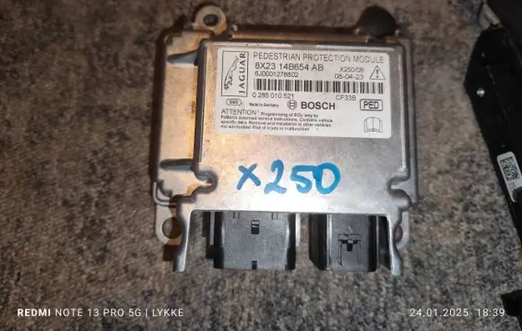 Jaguar XF X250 Airbag control unit/module 8X2314B654AB 0285010521 6J0001278802