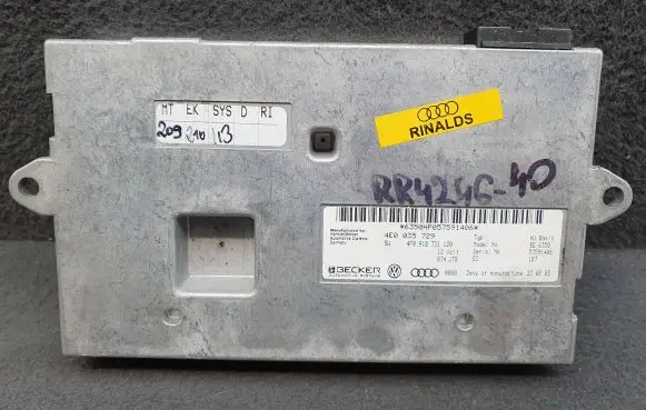 Audi A6 S6 C6 4F MMI control unit 4F0910731 4E0035729
