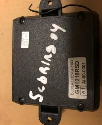 Chrysler Sebring (ST-22 - JR) Other control units/modules Gm1218rsd