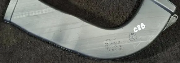 Citroen C8 Cabin air duct channel 1487234080 1810 241729
