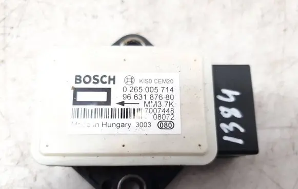 Peugeot 307 CC ESP acceleration yaw rate sensor 0265005714 7007448 9663187680