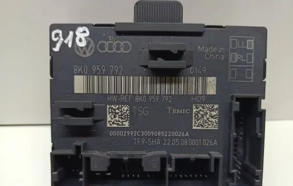 Audi A5 Sportback 8TA Door control unit/module 8K0959792