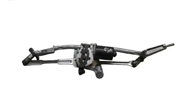 Front wiper linkage and motor