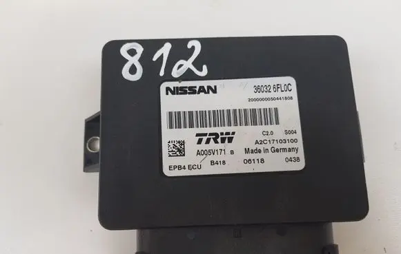 Nissan Qashqai Hand brake control module 360326FL0C
