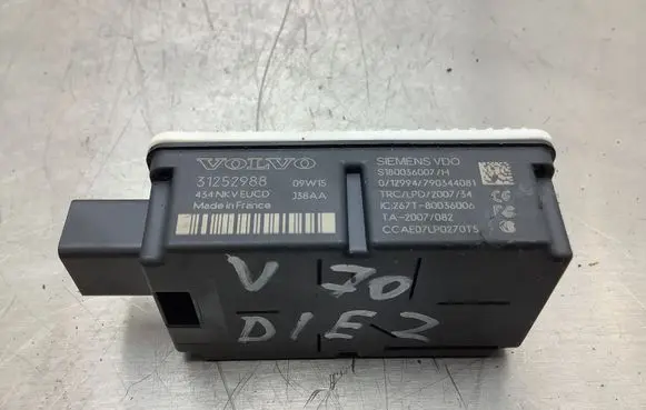 Volvo V70 Door central lock control unit/module S180036007H 31252988