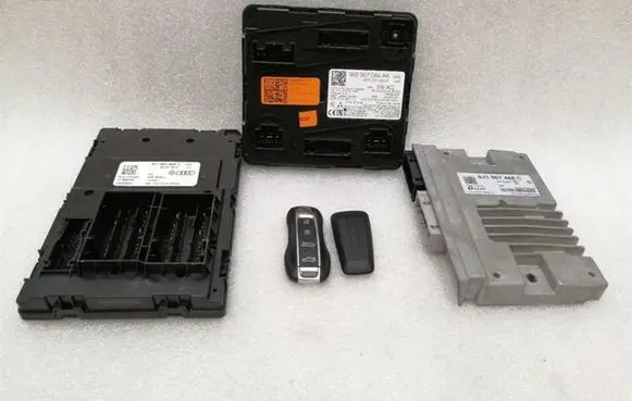 Porsche Taycan 9J1 Engine ECU kit and lock set 971907063J 9J1907468C